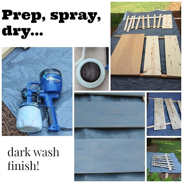 Billy Bookcase Makeover with metal and grays