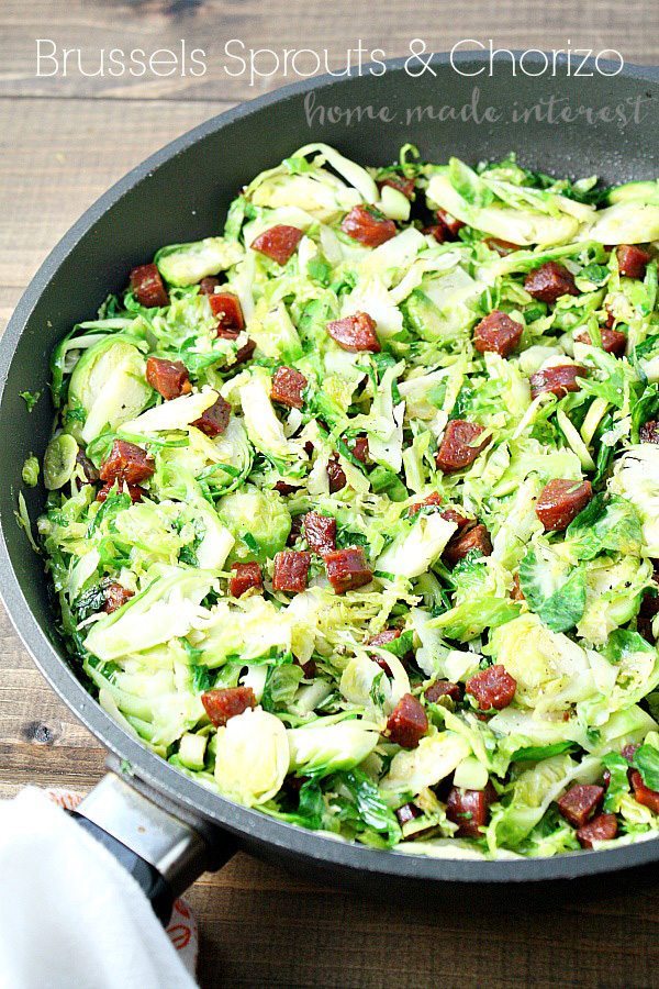 Brussels Sprouts and Chorizo Recipe