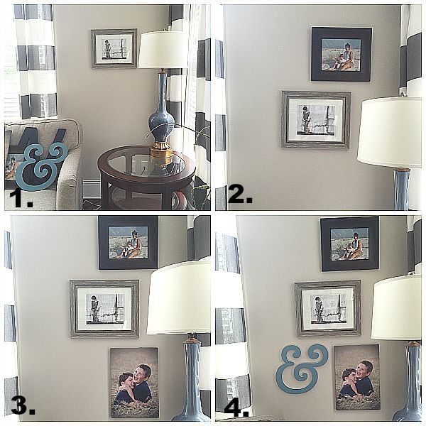How to put a small gallery wall together
