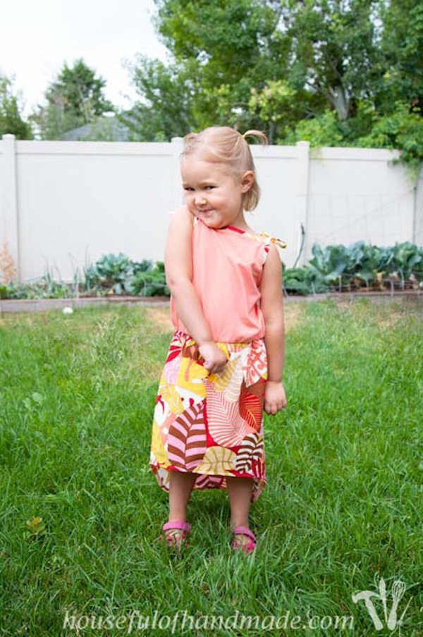 Toddlers High Low Skirt