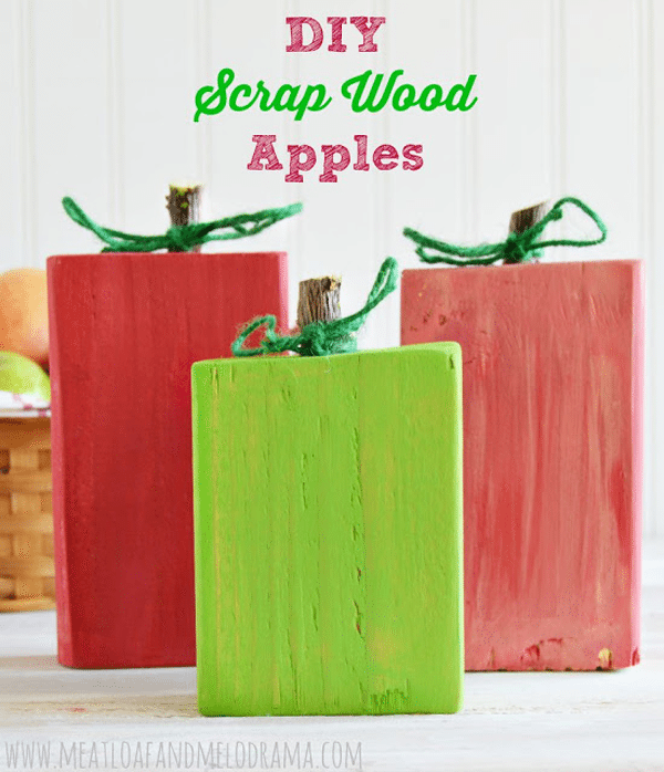 Apples from wood scrapes