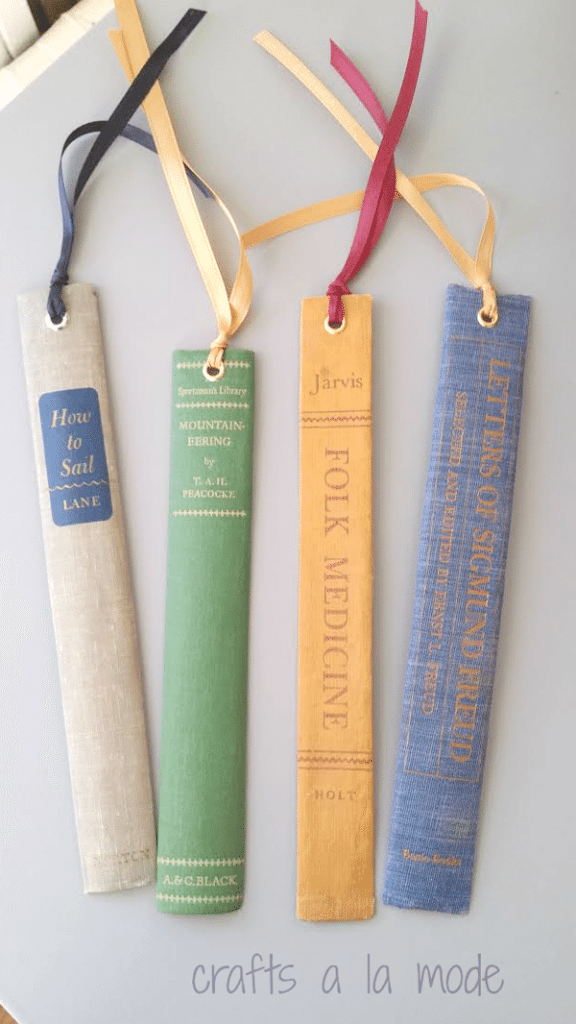 Book marks made from Bookends