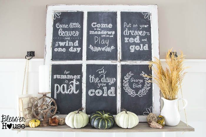 Fall-Chalkboard-and-Shelf-Vignette
