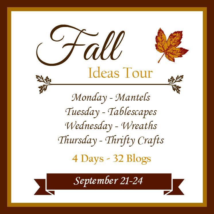 Fall Home Tours ideas for mantels, tablescapes, wreaths, thrifty crafts