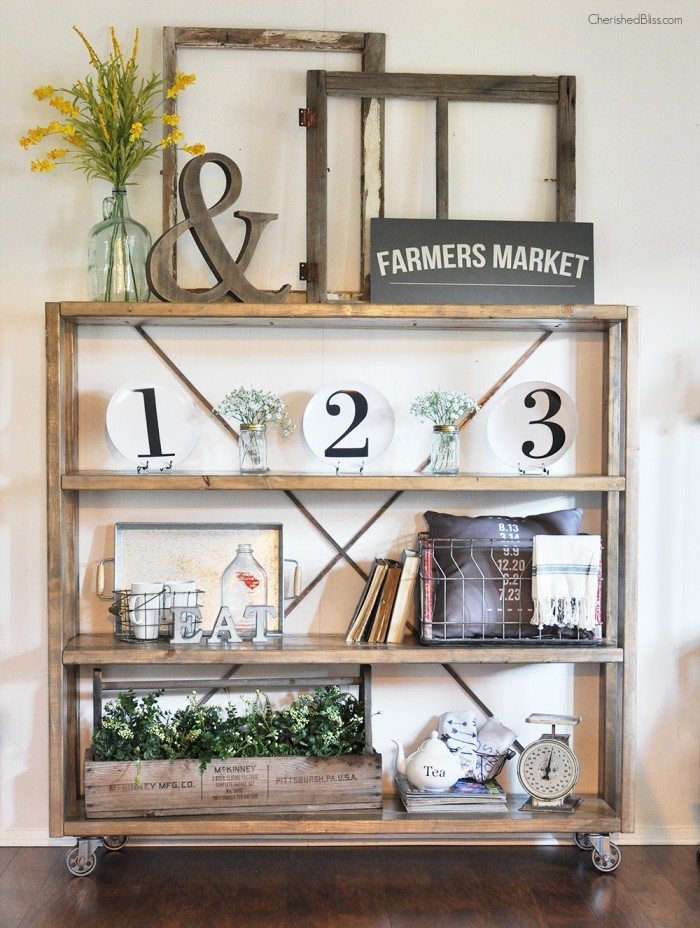 Industrial bookcase