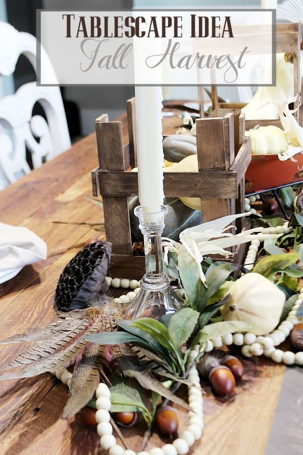 Farm Table Neutral Tablescape
