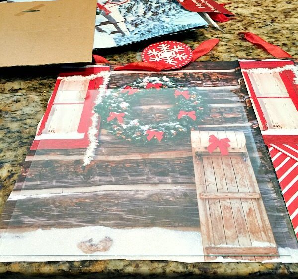 Dollar Tree art for the Christmas bedroom decor
