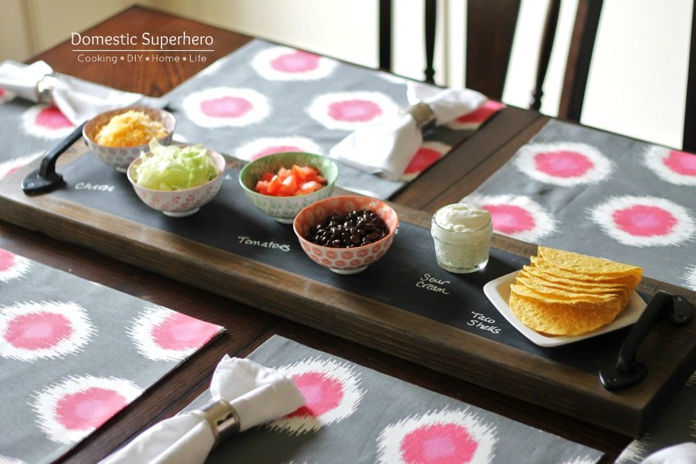 Gorgeous Farmhouse Projects - Chalkboard-Serving-Tray