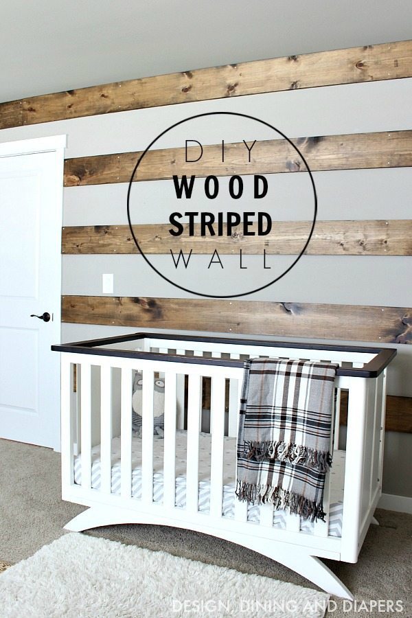 Gorgeous Farmhouse Projects - DIY-Wood-Striped-Wall