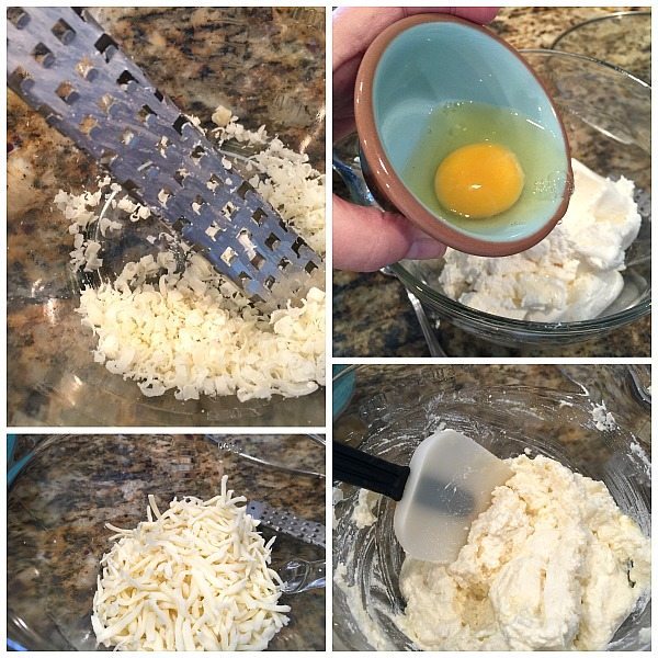 Preparing cheeses for slow cooker crock pot lasagna