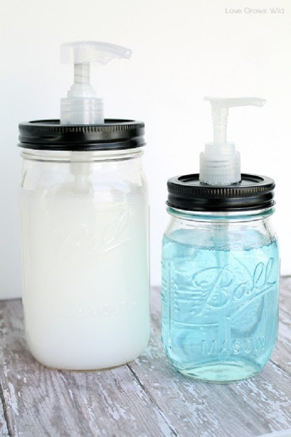 07 - Love Grows Wild - Mason Jar Soap Dispenser