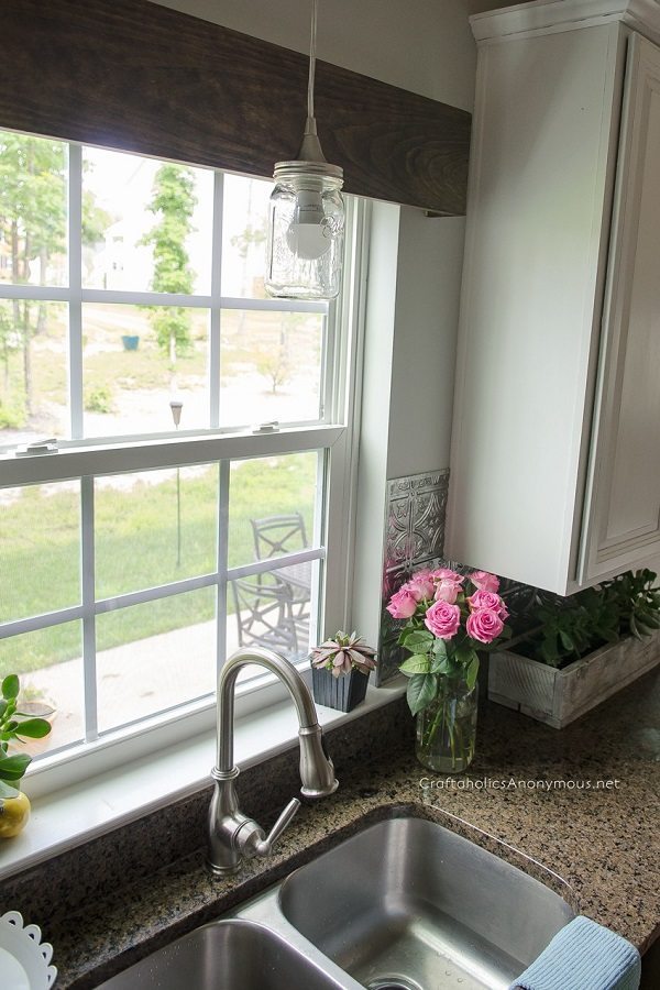 11 - Craftaholics Anonymous - Mason Jar Pendant Light