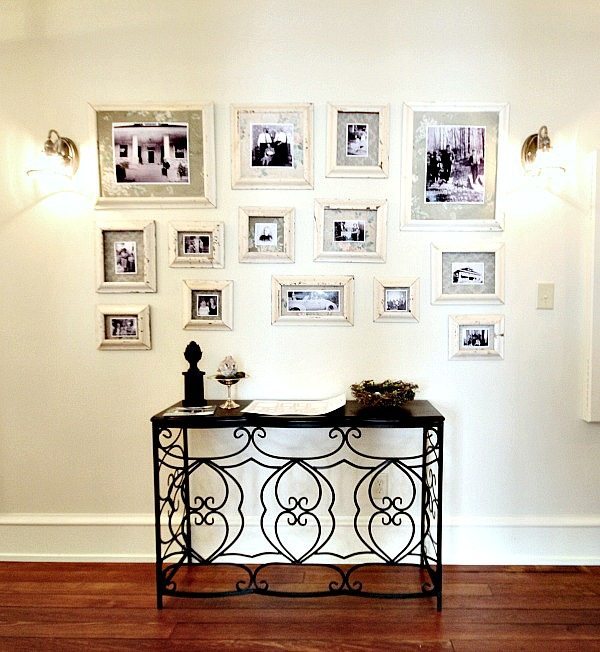 Ideas for creating frames from old molding at Southern Romance Phantom Screen Idea House