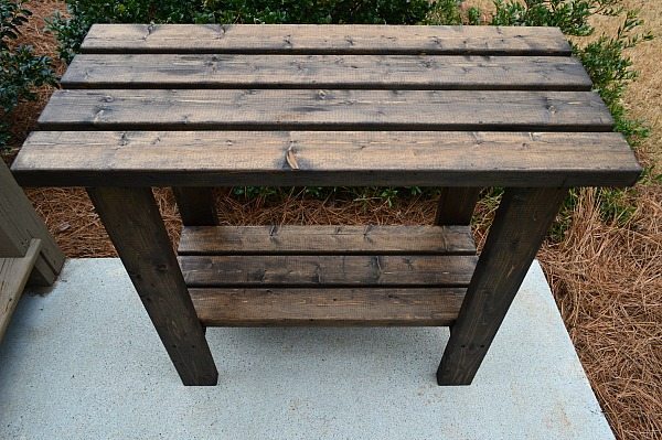 How to make a 2 x 4 potting bench - easy - inexpensive