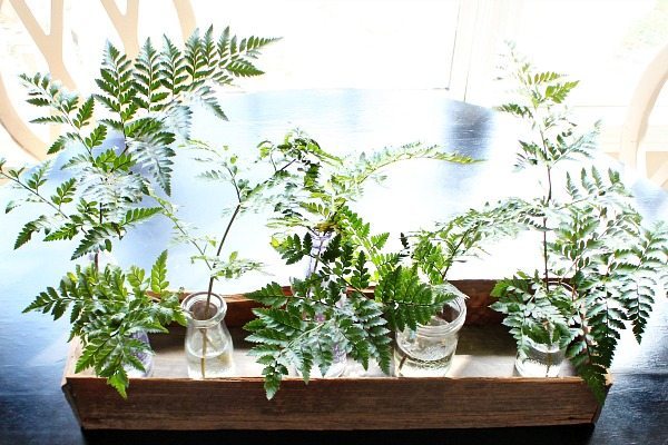 Barn wood do it yourself planter box great for table - centerpiece filled with ferns