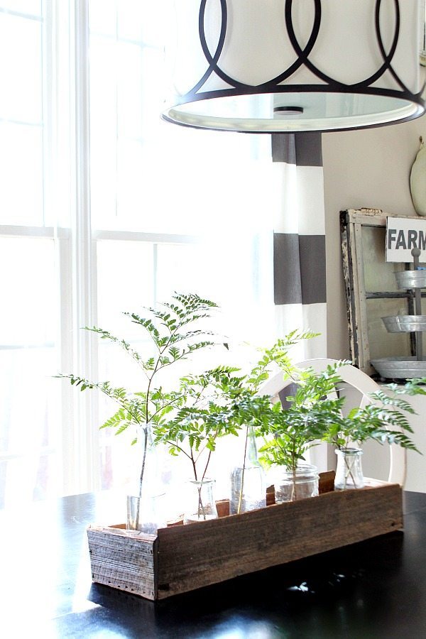 Make a planter box with scrap wood - perfect for your table top centerpiece