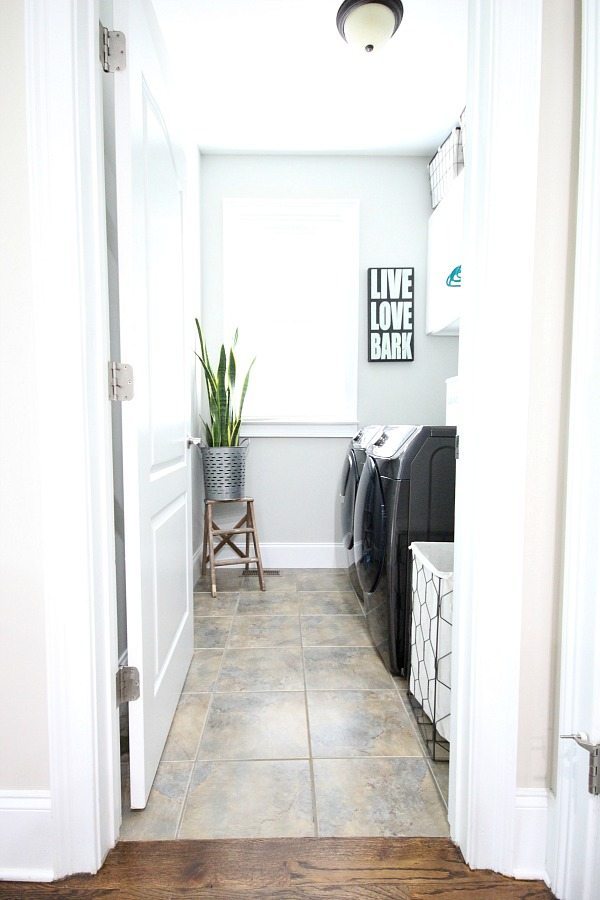 Laundry Room after - big changes in a small laundry room at Refresh Restyle