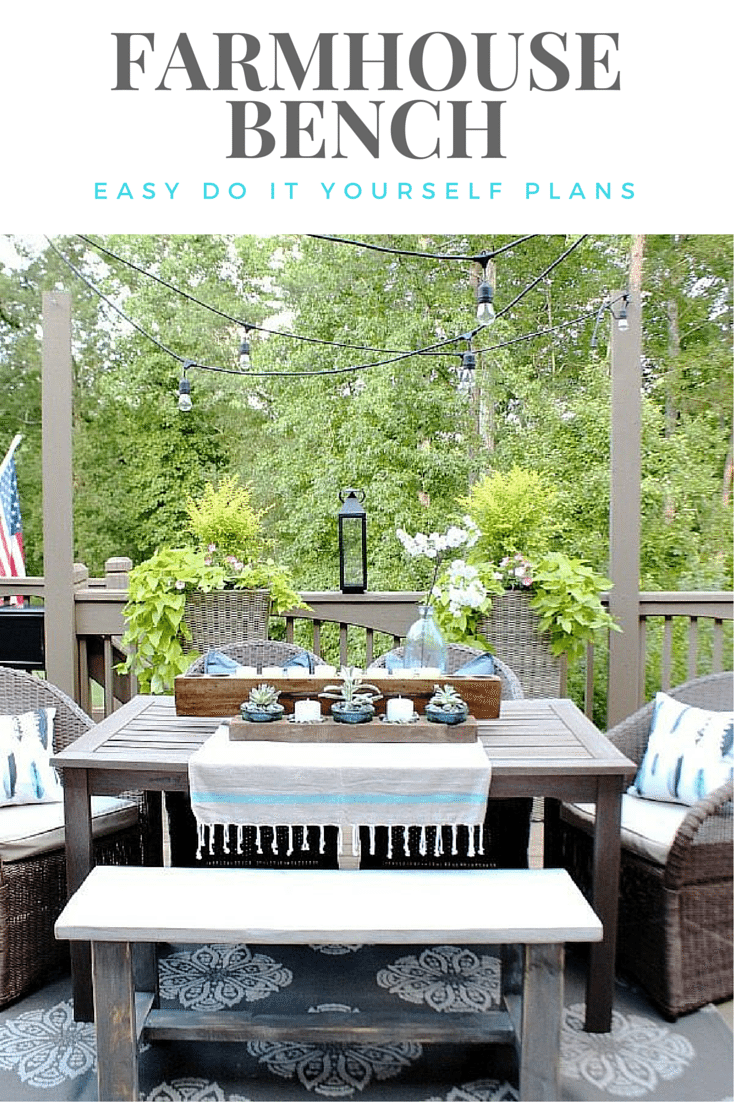 Farmhouse Bench Building Plans