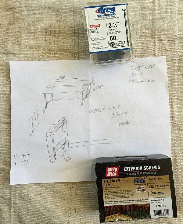 Plans - Construct a bench - Farmhouse bench plans at RefreshRestyle.com