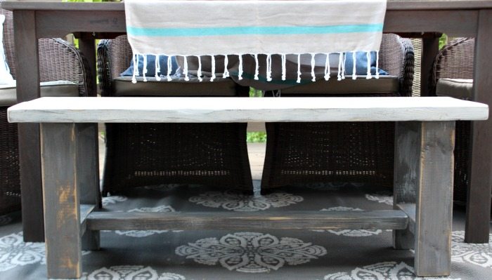 Simple build - Farmhouse Bench - easy DIY instructions included at RefreshRestyle.com