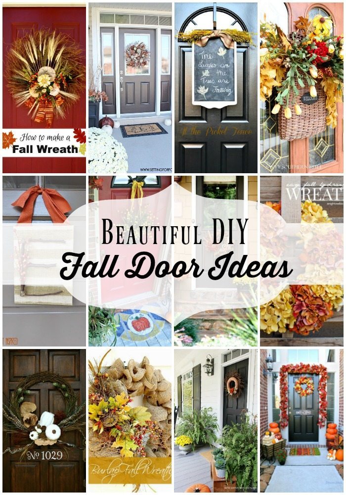 Beautiful DIY Fall Door Decorations at Refresh Restyle