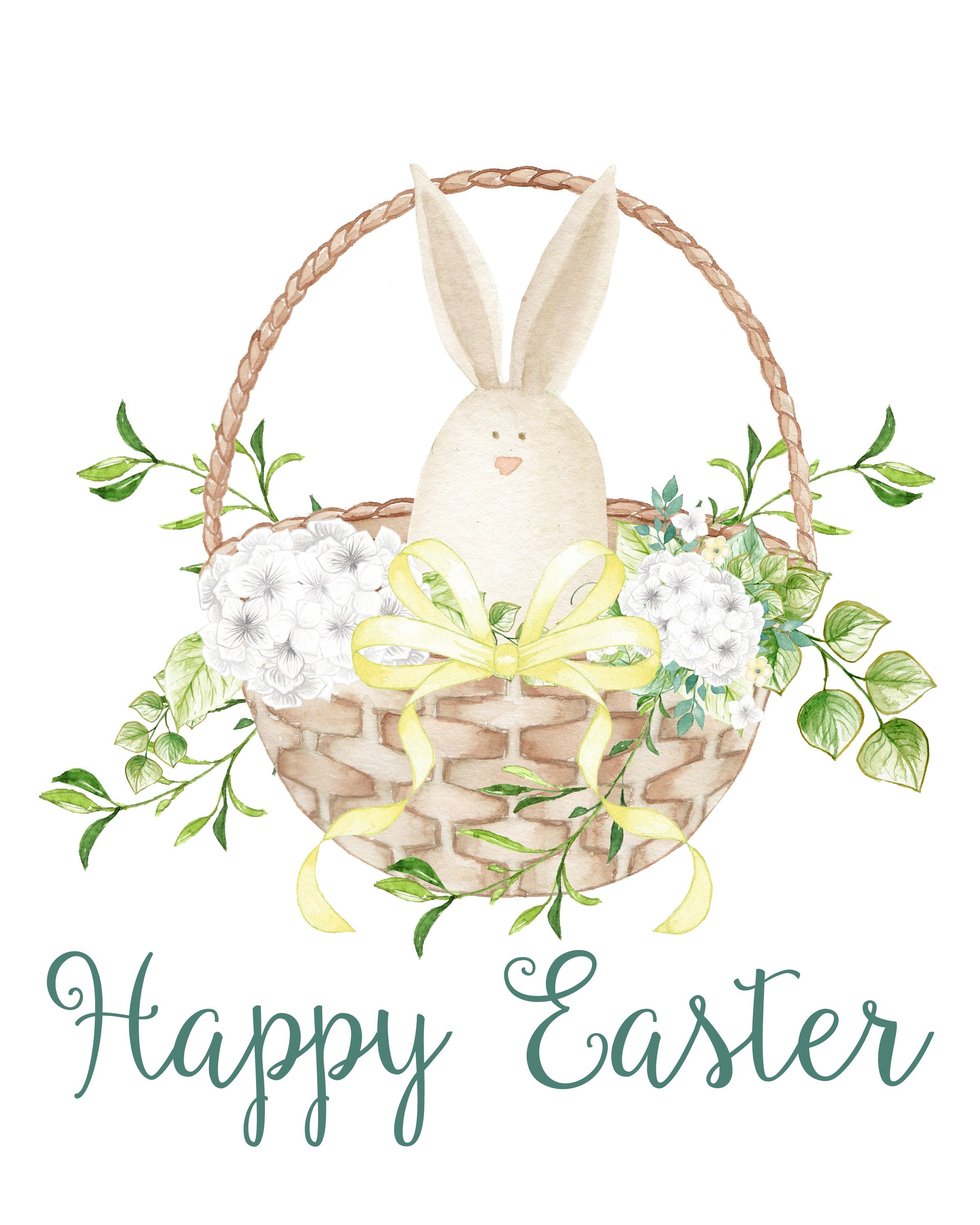 Happy Easter Bunny Print