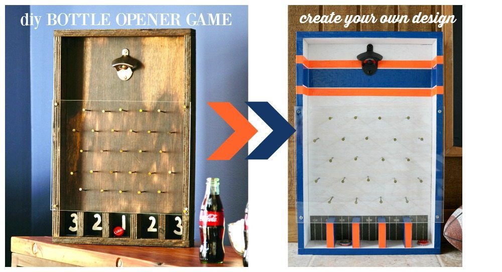 Make this DIY bottle opener game design with your style at Refresh Restyle