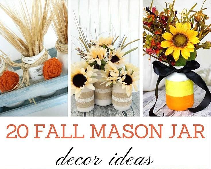 Love these Fall Mason Jar Ideas