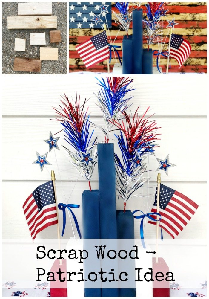 Simple Centerpiece for 4th of July