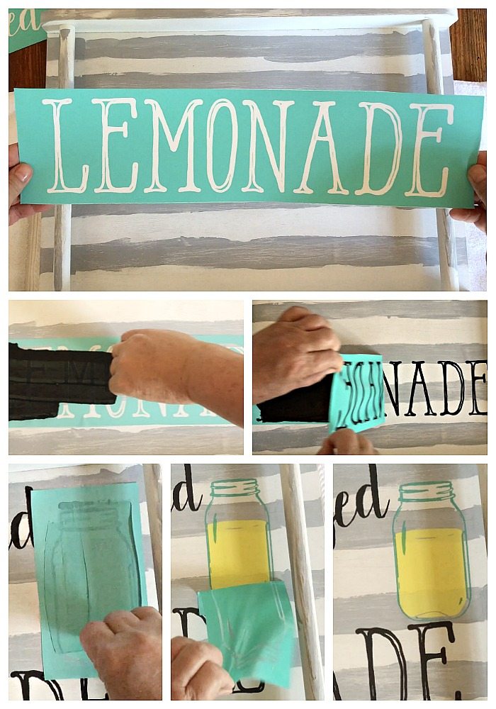 Use transfer or stencil