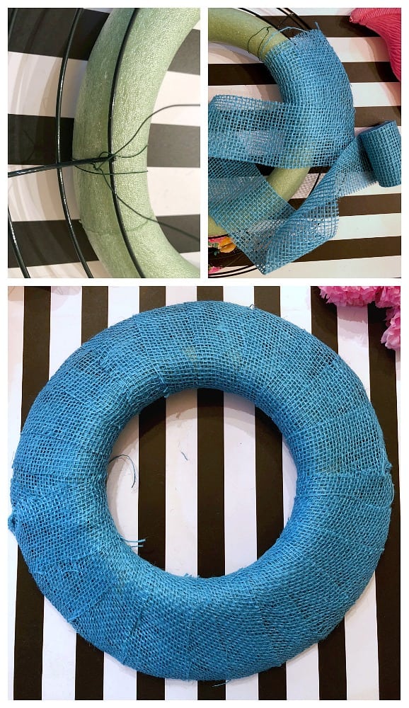 Steps for wreath making