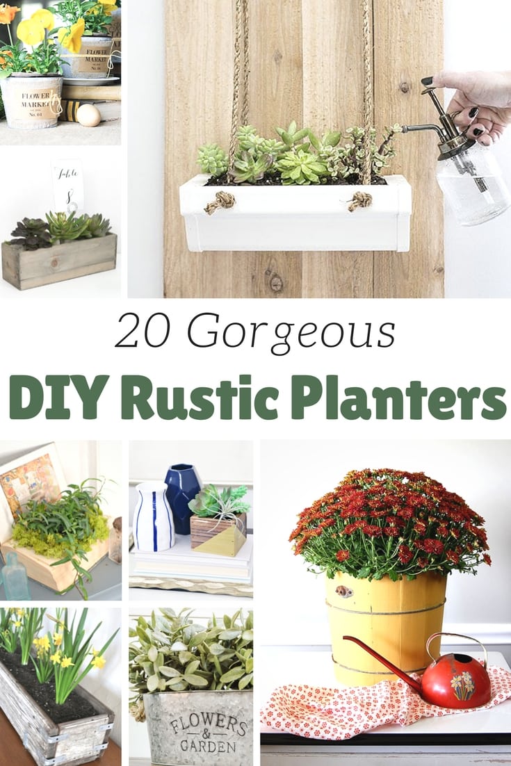 20 DIY Rustic Planter Ideas