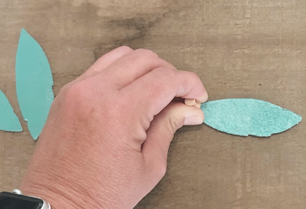 how to make the hole for earrings - DIY Leather Earrings with Cricut