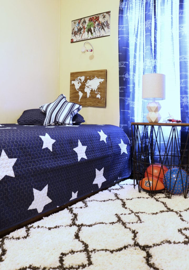 Boys room bedding