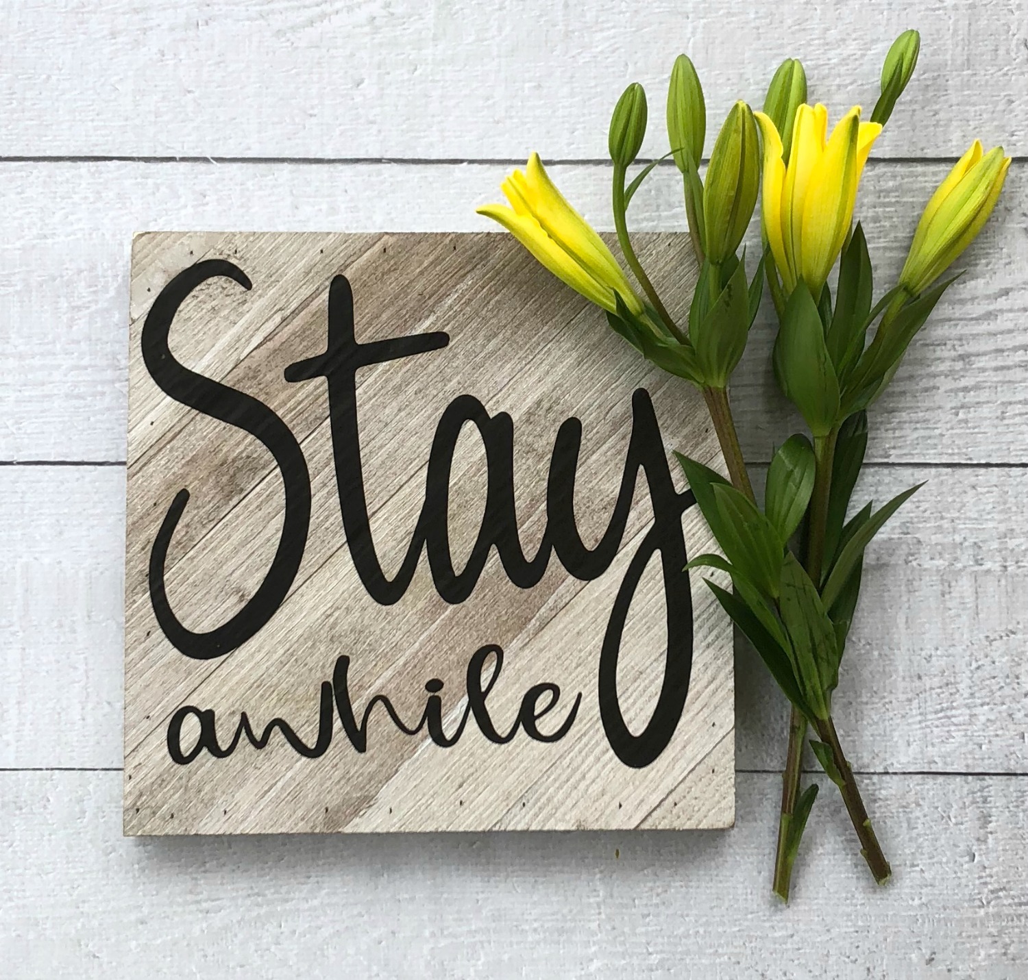 Rustic Wooden Sign