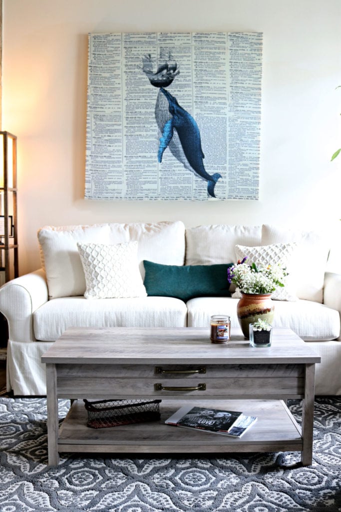 Whale shower curtain art easy and affordable wall decor