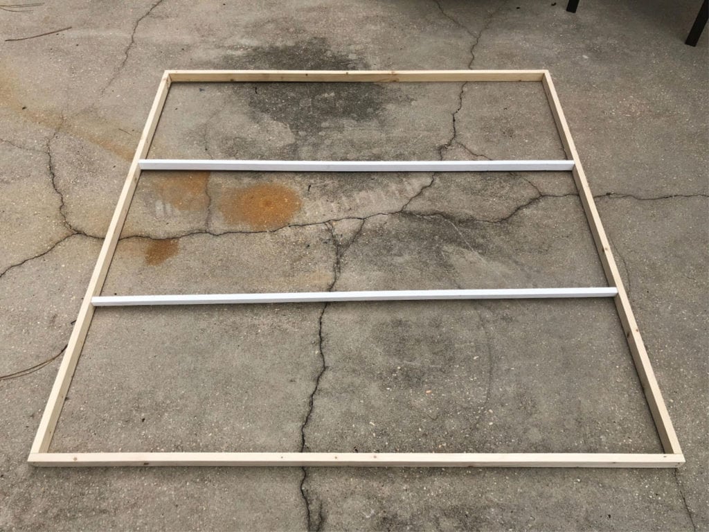 Attach wood for frame