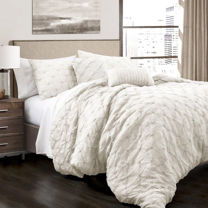 pintuck-queen - Affordable White Bedding Ideas
