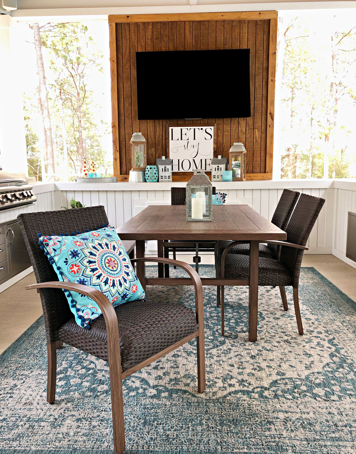 Farmhouse Back Porch Decor