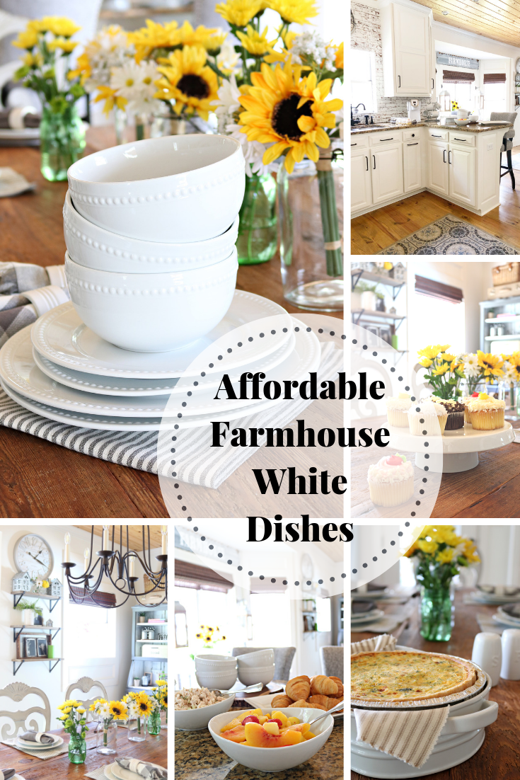 Affordable White Porcelain Dishes Farmhouse Style