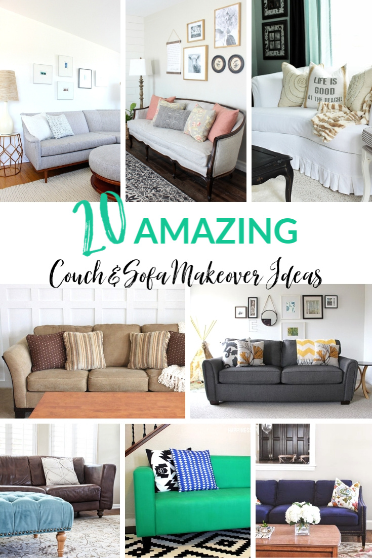 20 Amazing Couch & Sofa Makeover Ideas