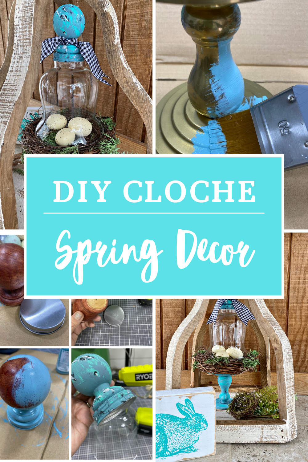 DIY Spring Decor Cloche