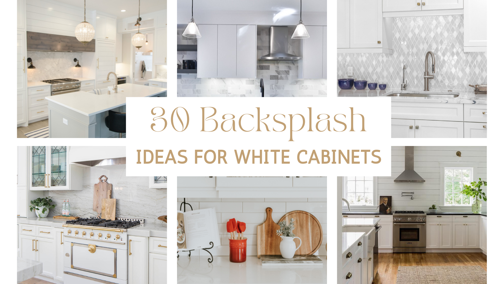 30 Kitchen Backsplash Ideas with White Cabinets