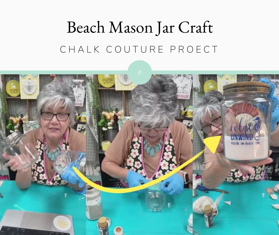 Beach Mason Jar Craft