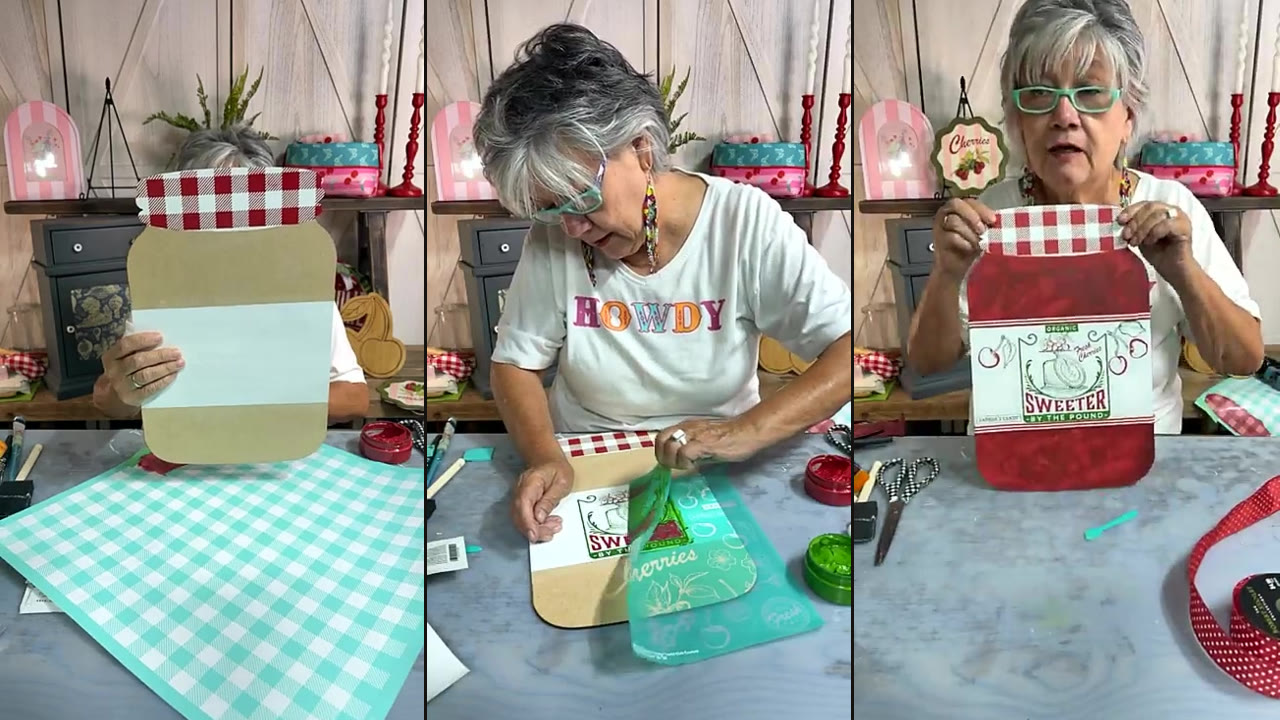 Chalk Couture Cherry Jam Jar Sign Tutorial