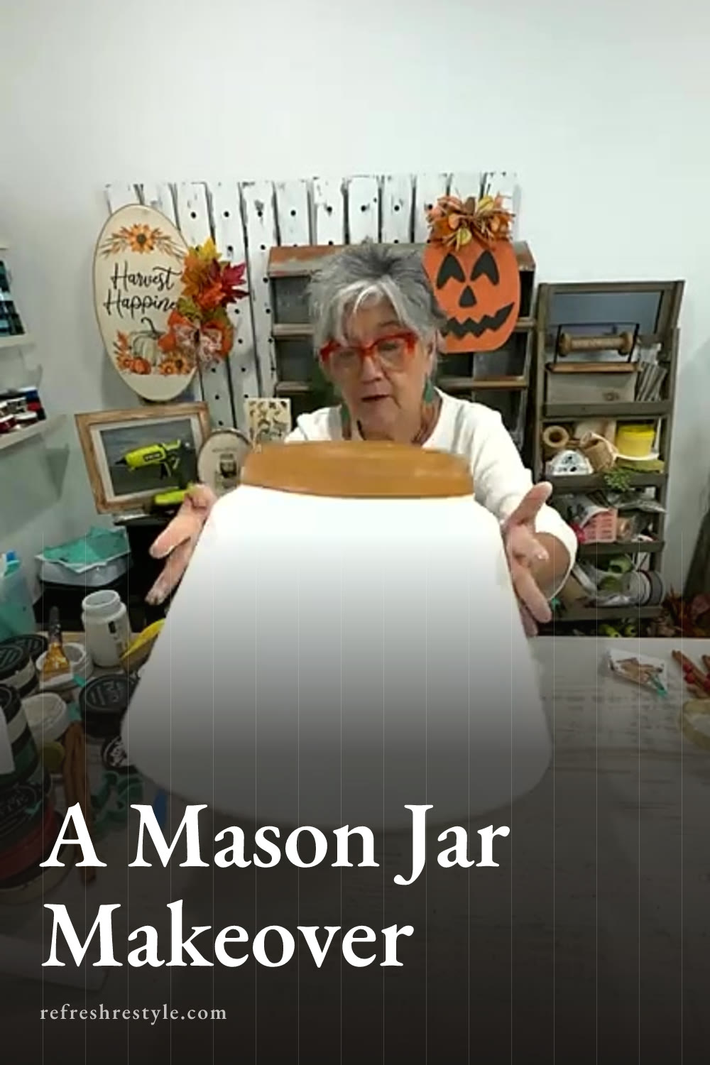 Chalk Couture Transfer Mason Jar Kitchen Decor