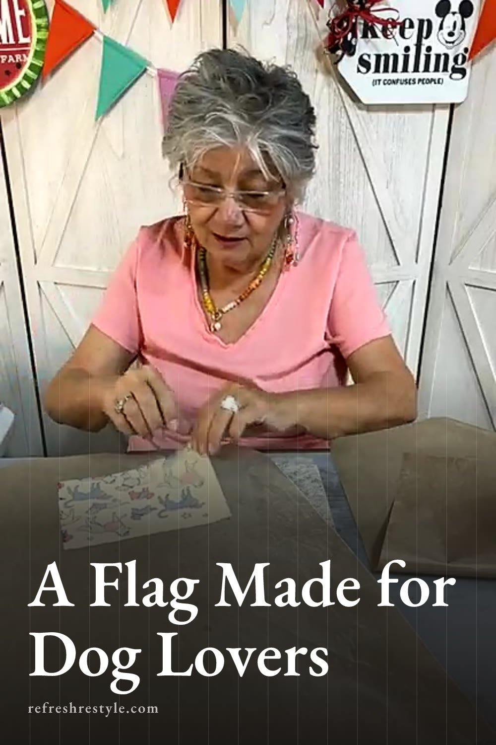 Double Sided Dog Flag With Patriotic Pups