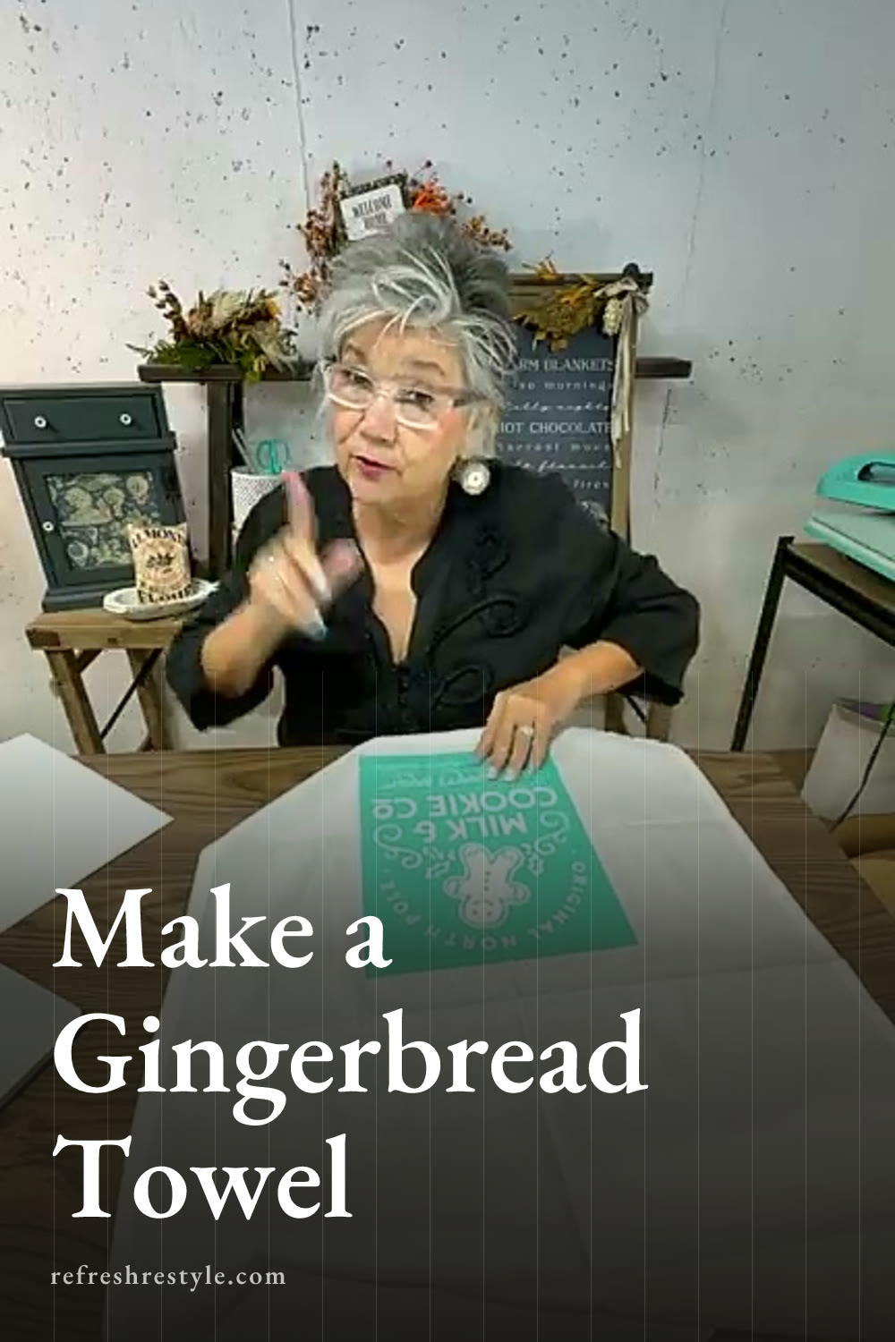 How to Make a Gingerbread Dish Towel