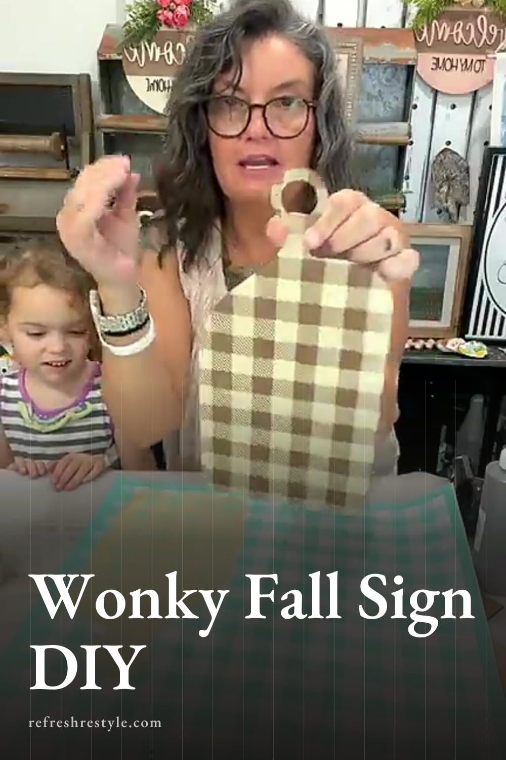 Chalk Couture Fall Sign With Buffalo Plaid