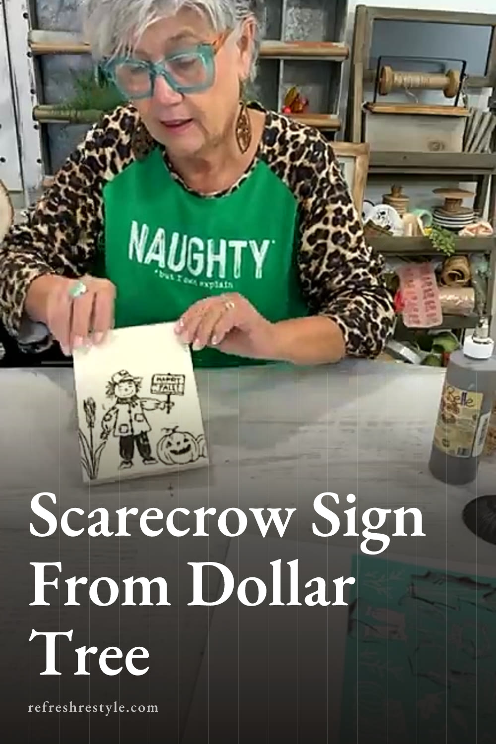 Chalk Couture Scarecrow Fall Decor DIY